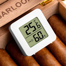 雪茄电子温湿度计高灵敏度迷你雪茄保湿盒专用便携式雪茄烟具配件
