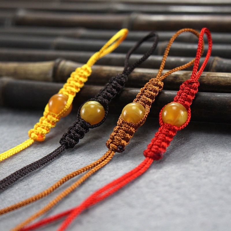 茶壶盖防摔绳结子线配件零卖把手防烫紫砂壶拴绳壶盖绳子手工编织