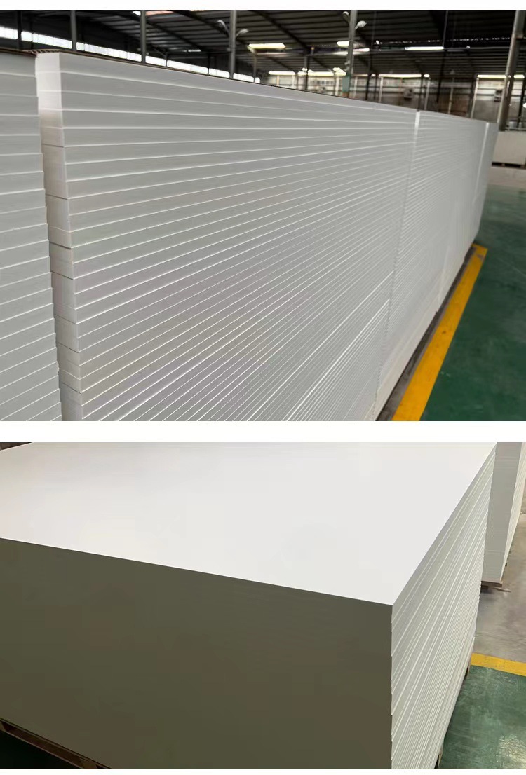 白色高密度品质结皮pvc发泡雪弗硬板卫浴柜橱柜广告模型安迪板