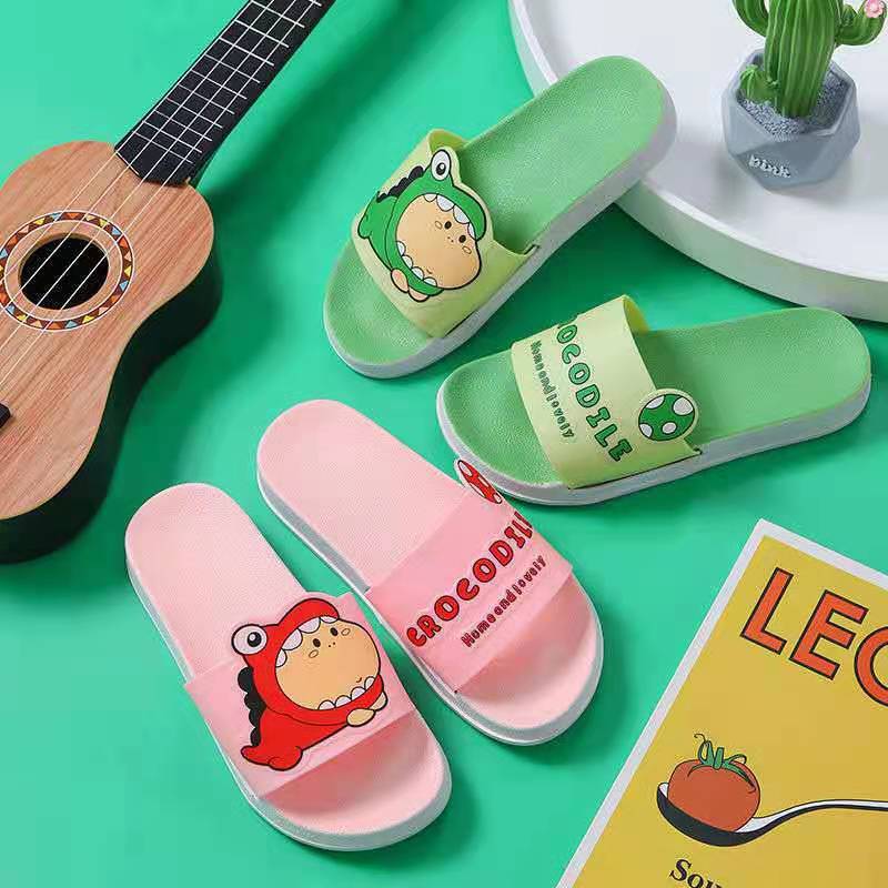Cute Dinosaur Slippers for Women Summer Wear Internet Celebrity Ins Cute Cartoon Fashion Home Indoor Non-Slip Sandals