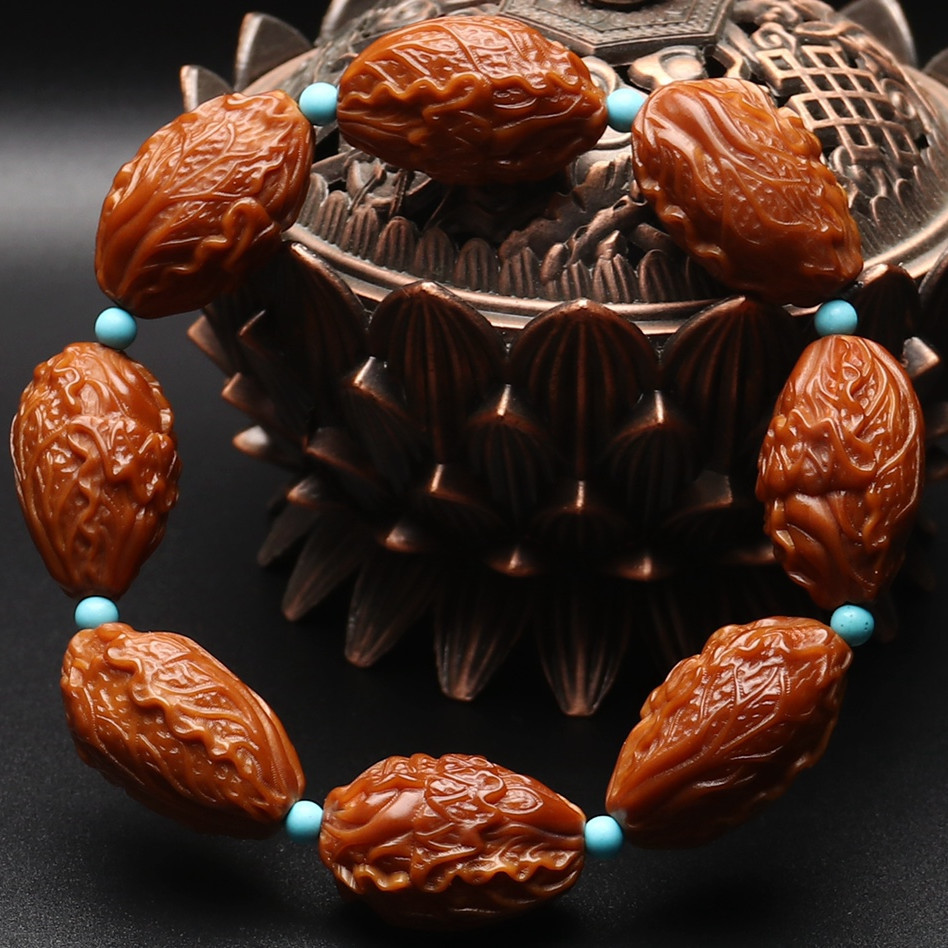 橄榄核百福手串