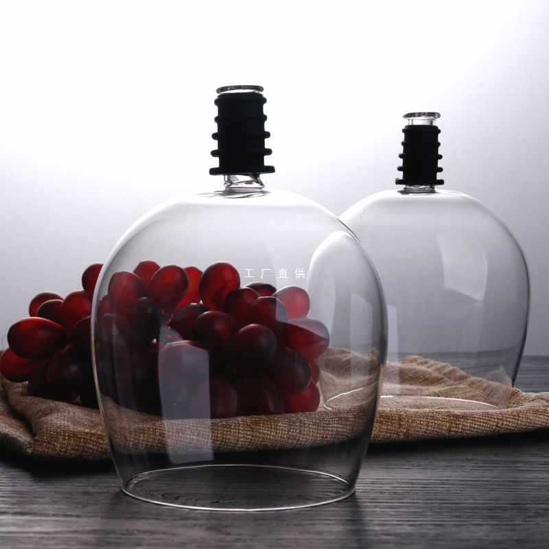 直饮杯葡萄酒杯头无脚透明狂饮杯百搭酒瓶上的酒杯玻璃旅行红酒杯