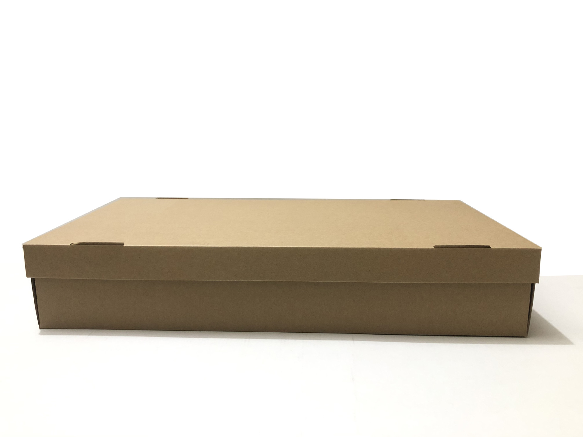 超大鞋盒纸盒特硬层瓦楞牛皮色天地盖上下盖短靴长靴收纳盒