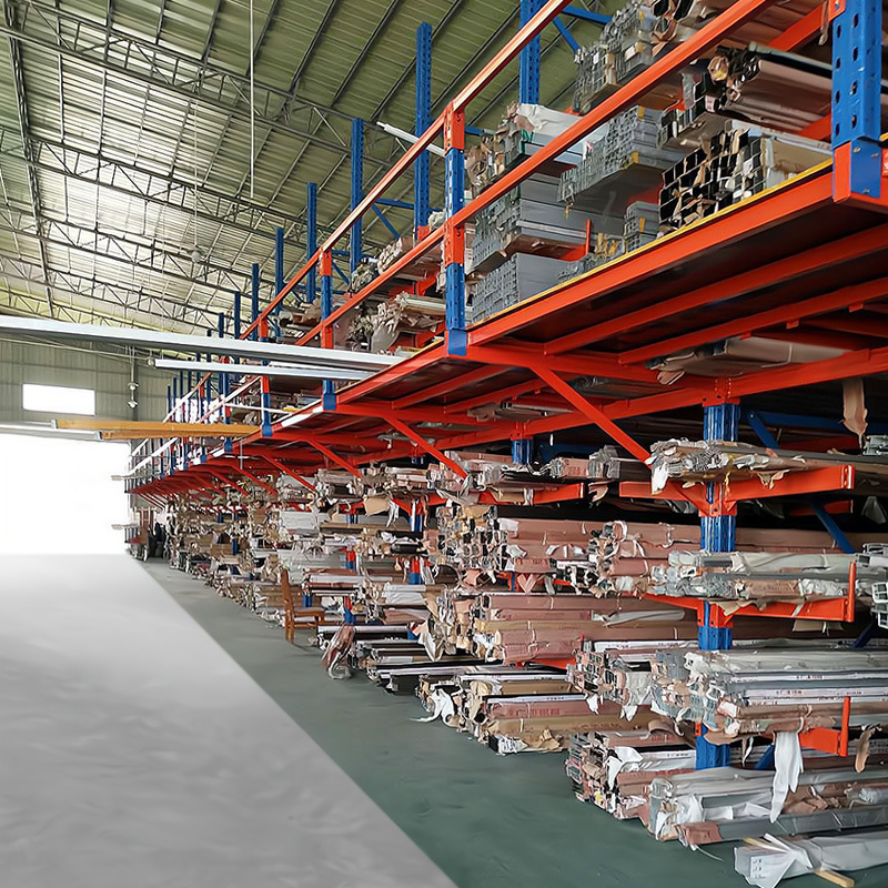 深圳组合式货架阁楼钢材铝型材存放架子多层悬臂式阁楼搭建带楼梯