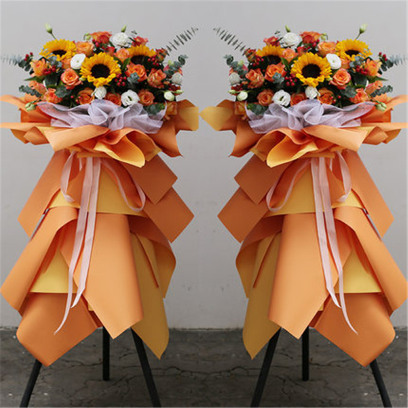 广州开业花篮鲜花一对速递同城开张商务大麦气球公司乔迁花店配送