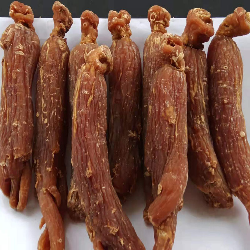 长白山野生小红参个东北正宗吉林生晒人大红参非高丽参片无糖红参