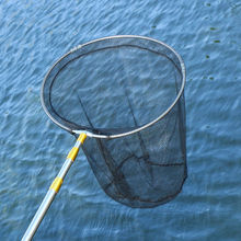 抄网全套不锈钢竿1.8米3米伸缩定位杆伸缩杆子抄鱼网渔具用品