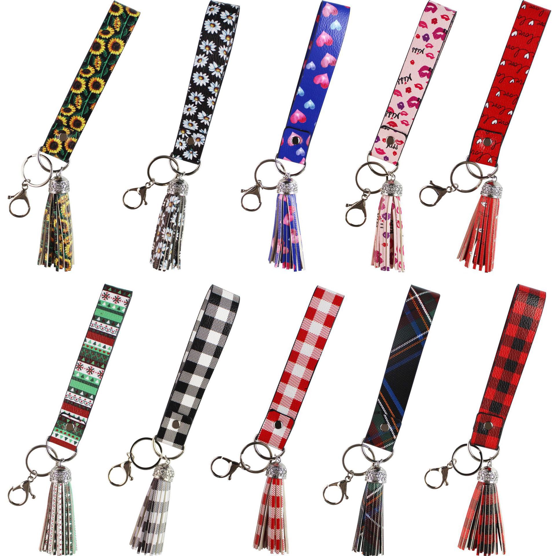 Leather Key Chain Tassel Pendant Creative Pendants Cute Personality Car Key Chain Handbag Pendant Small Gift