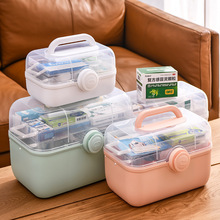 家庭装家用医药箱药品收纳盒超大容量多层便携医疗塑料小药箱