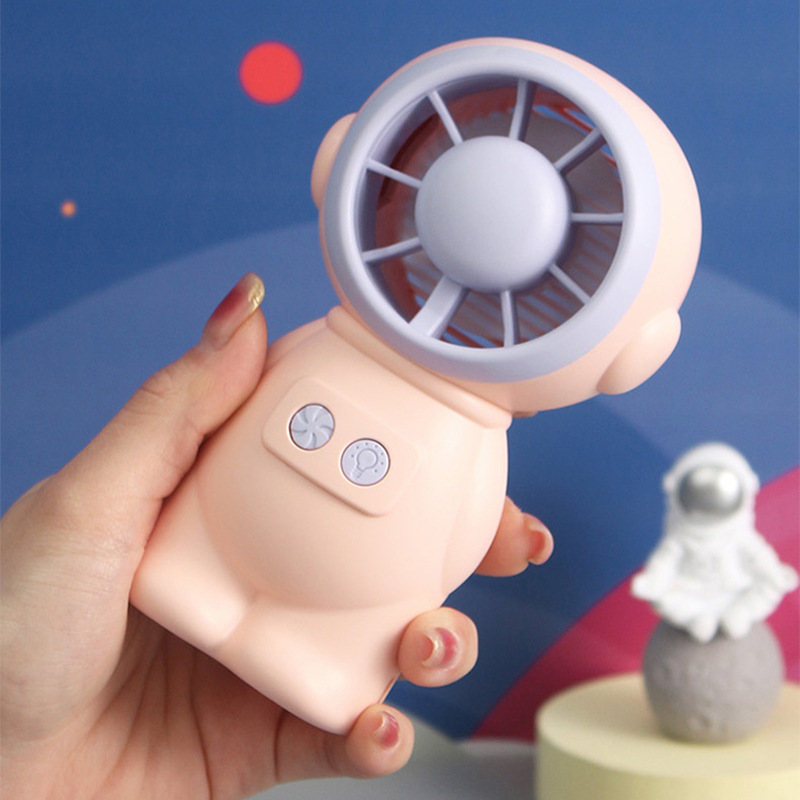 Light Spaceman Turbine Little Fan USB Charging Two-Speed Adjustment Summer Children Portable Electric Fan Practical Gift