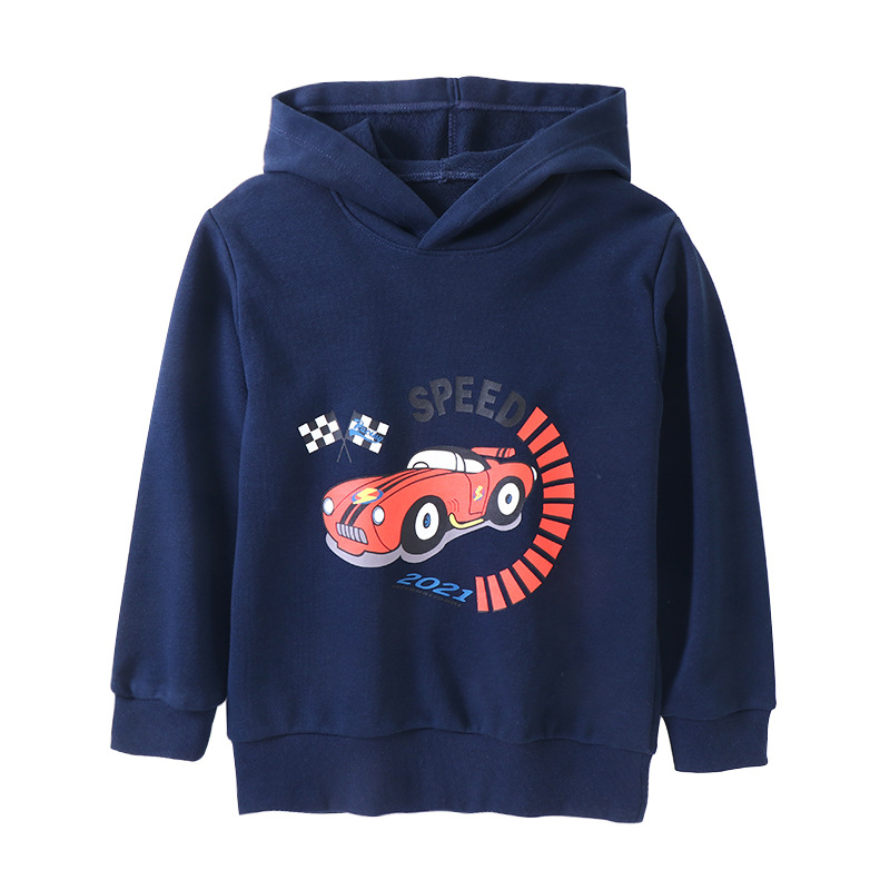 Children's Sweater Autumn and Winter New Hooded Baby's Top Bottoming Shirt Long-Sleeved T-shirt Boy's Hoody Spot Manufacturer