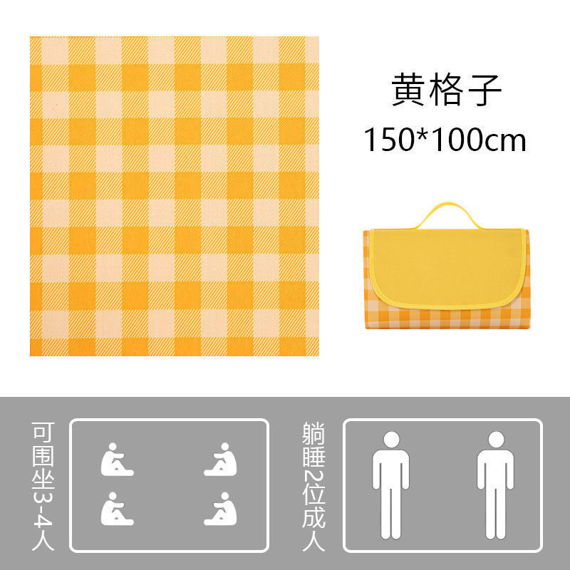 Popular Picnic Mat Summer Cushion Moisture Proof Pad Outdoor Oxford Cloth Waterproof Mat Outing Thickened Ins Picnic Blanket