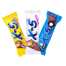 进口零食韩国X5花生夹心巧克力棒36g原装进口休闲食品批发
