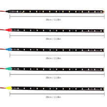 汽车LED 室内装饰灯30CM软条灯15SMD 3528 5050灯条灯带厂家批发