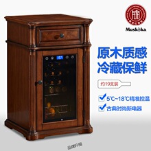 恒温红酒柜储酒小型复古红酒冰箱冷藏柜家用茶叶柜冰吧嵌入式客、