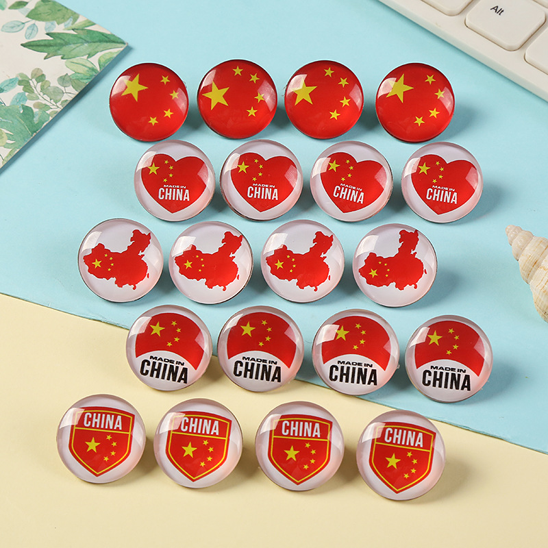 National Day Decoration Badge Badge Brooch Love Pin Kindergarten Children Activity Gift Wholesale