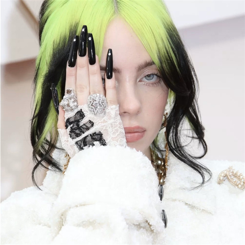 511-碧梨黑钻假指甲片穿戴美甲贴成品甲片贴24片美甲贴-阿里巴巴