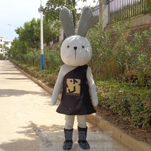 动漫动画兔子活动宣传毛绒表演道具功夫兔布偶服卡通人偶服装衣服