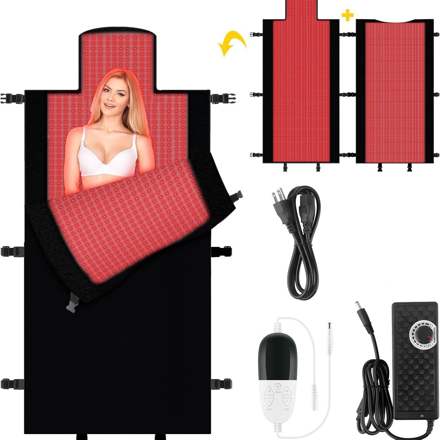 Cross-Border Wired Red Light Beauty Sleeping Bag Home Red Light Blanket Infrared Heating Relieve Fatigue Soreness Sleeping Bag