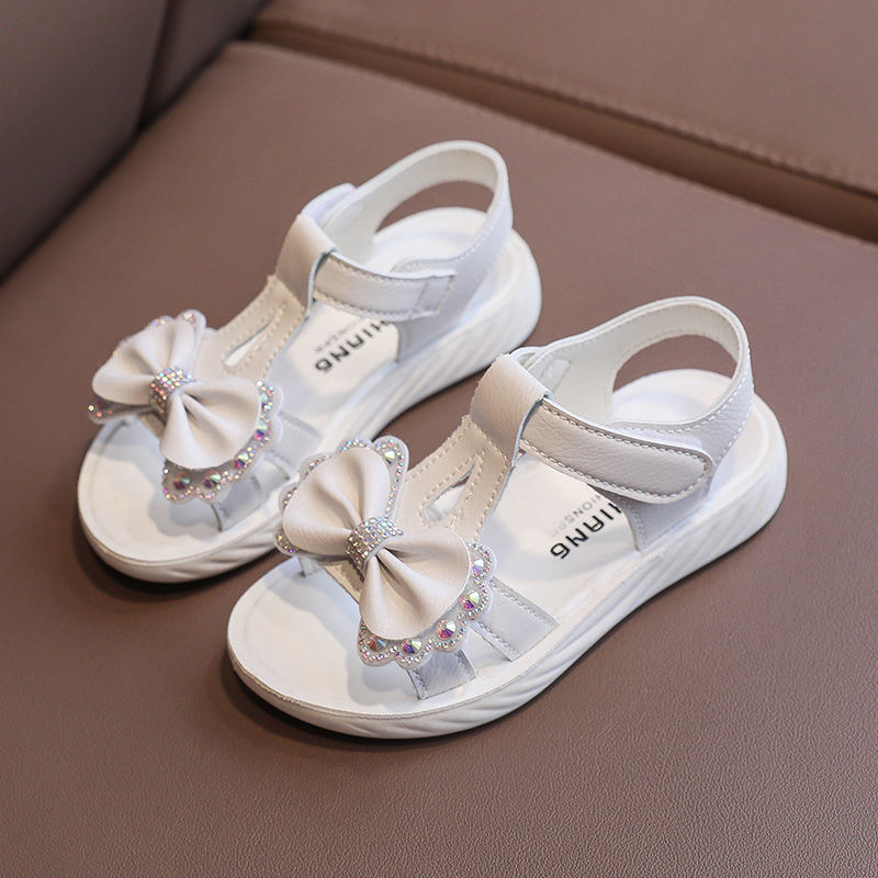 女童凉鞋夏季新款公主鞋女孩凉鞋女宝宝时尚儿童防滑软底鞋
