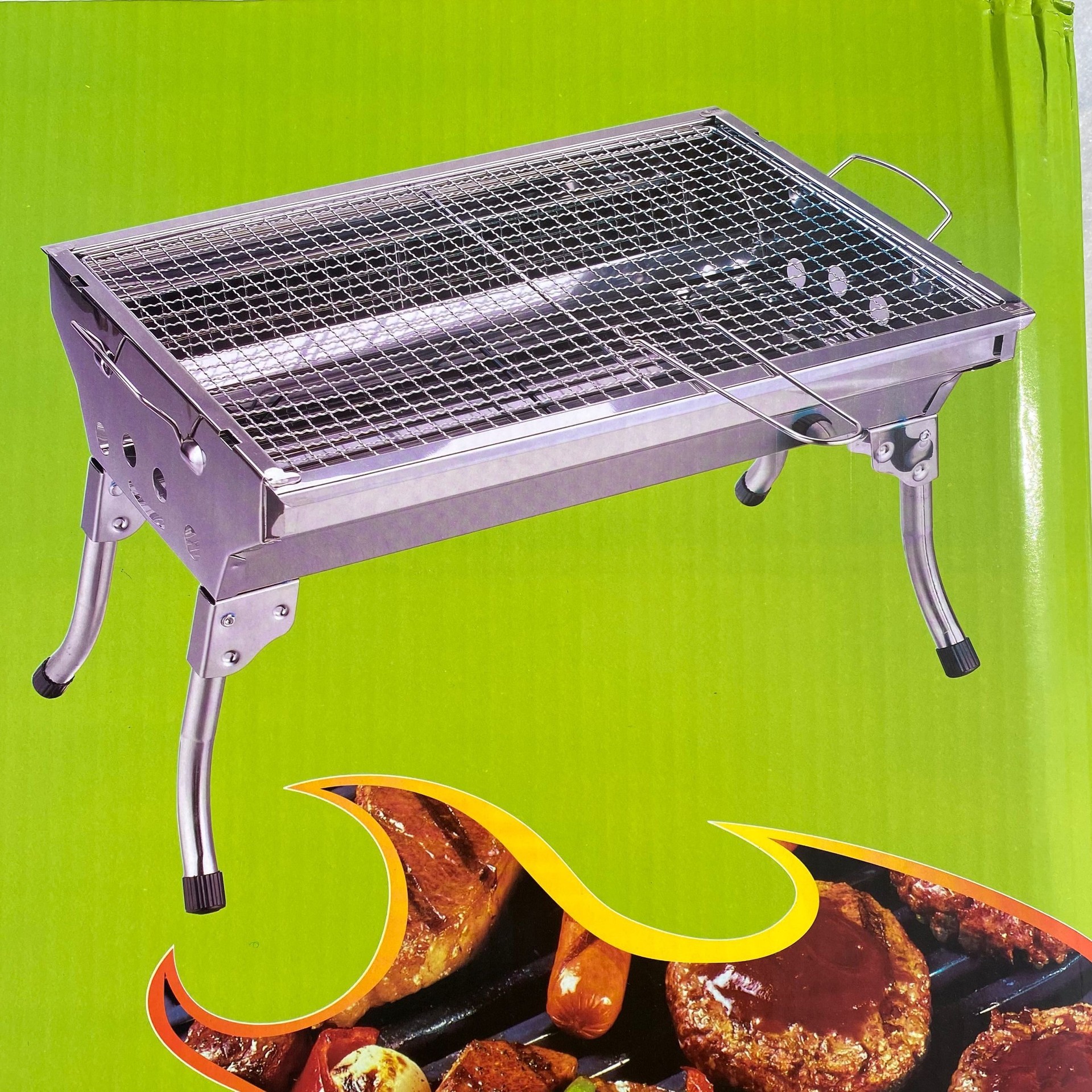 小号bbq烧烤炉户外便携式折叠烧烤炉碳烤炉加厚不锈钢碳烤炉