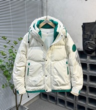 男男士冬季加厚短款羽绒服潮流连帽羽绒皮上衣韩版时尚白鸭绒外套