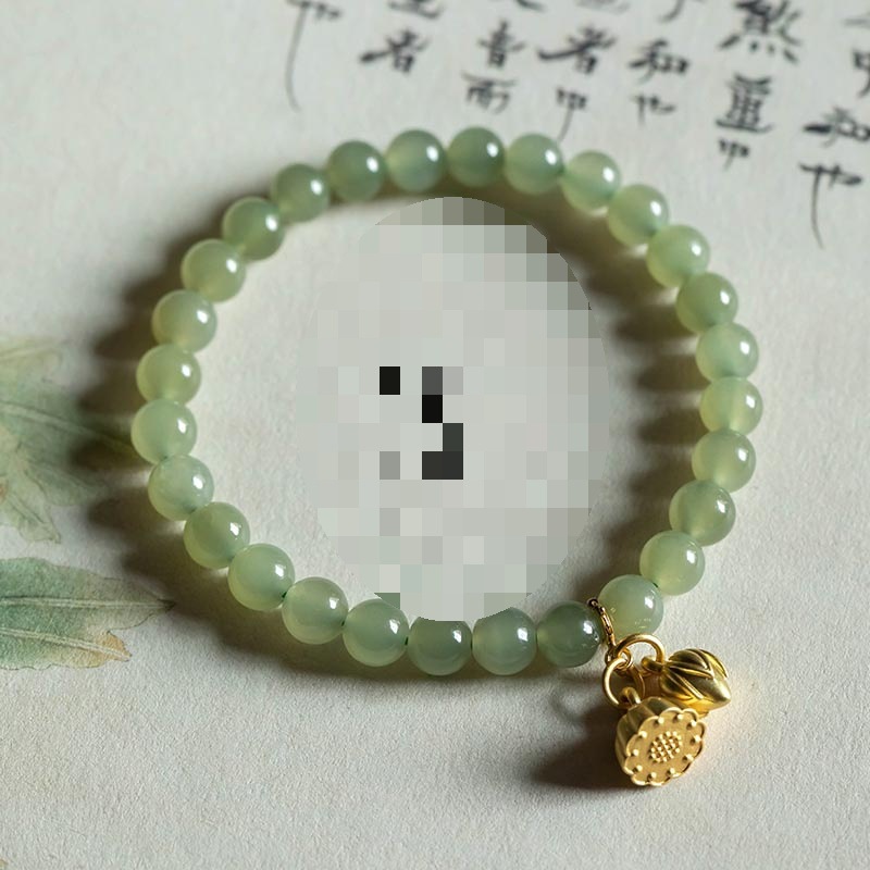 两世欢 | 步步莲花天然和田玉晴水手链手串民族风女抖音质感现货
