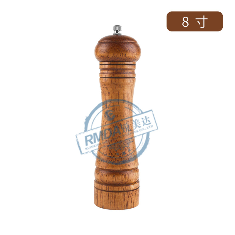 kitchen accessory kitchen appliance Wooden Grinder Pepper Mill Manual Pepper Mill Kitchen Supplies Sea Salt Grinding Ceramic Grinding Core Kitchen Tools