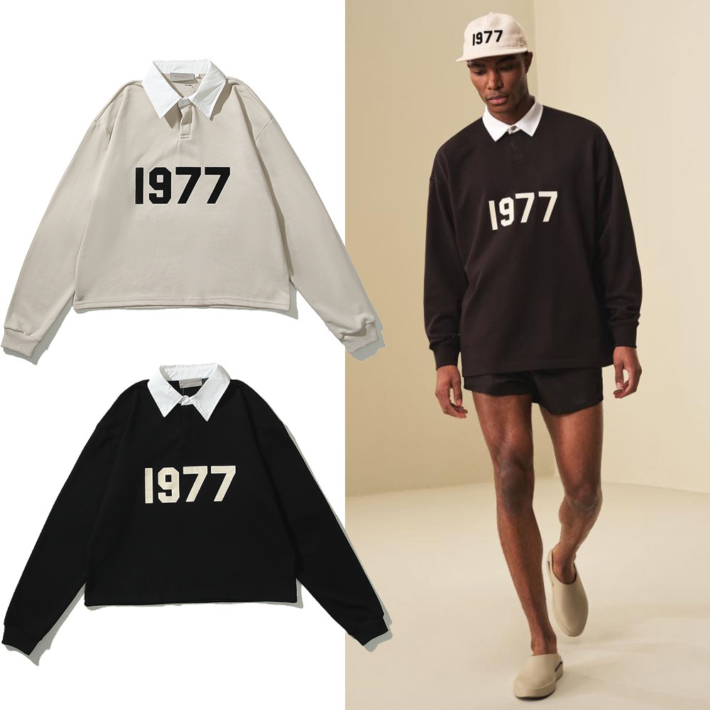 fog第八季essentials复线1977数字植绒polo衫卫衣男长袖t恤外套女