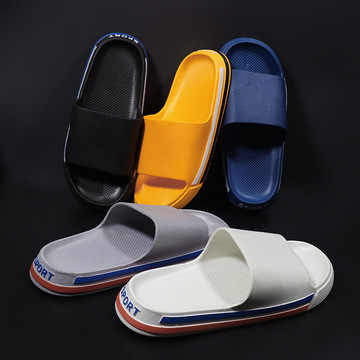 定制pvc拖鞋男 来样来图加工男女防滑一体成型注塑拖鞋 工厂批发