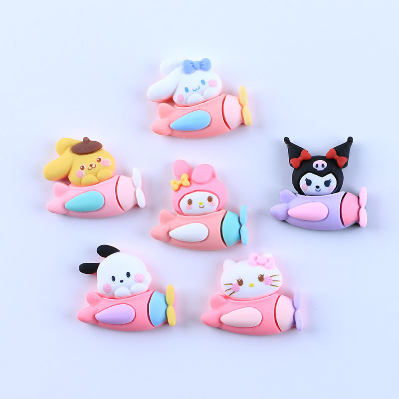 Aircraft Small Animal DIY Resin Accessories Wholesale Cream Glue Phone Case Stationery Box Hairpin Ornament Material Seasoning Bag