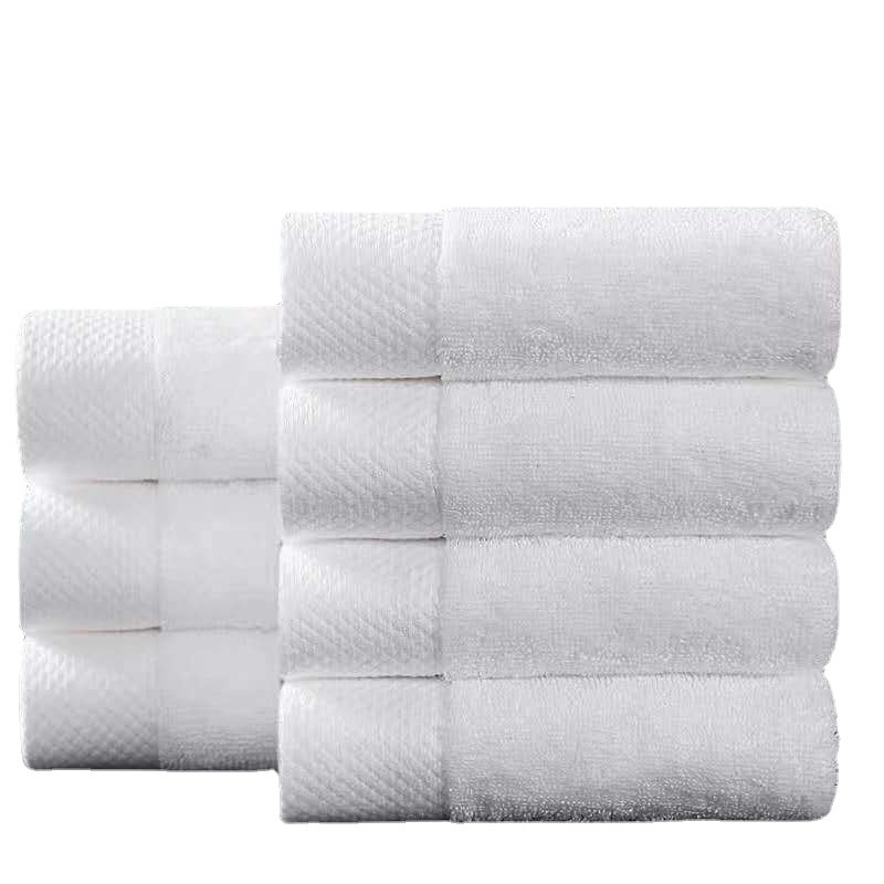 Professional Five-Star Hotel plus-Sized Thick Pure Cotton Bed & Breakfast Towel Super Absorbent Super Soft Bath Towel Wholesale