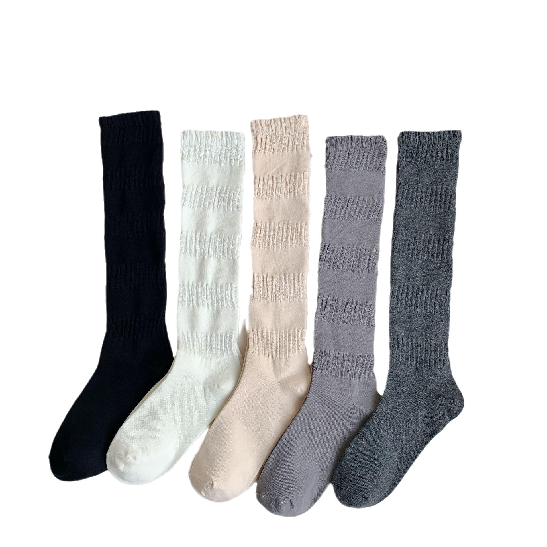 Autumn New Japanese Style Calf Socks Stockings Simple Non-Slip Socks Trendy Socks Women's Leg-Shaping JK Long Socks Wholesale