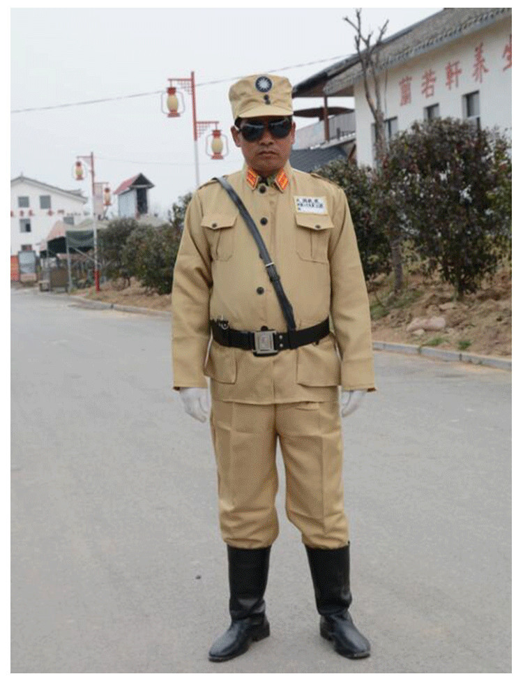 伪军北伐军影视国民党军装抗战特务翻译官二战国军摄影演出服套装