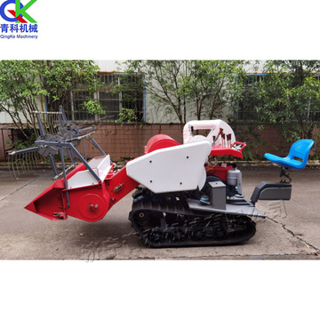 履带式水稻收割机 喂入式稻谷收获机 驾乘式联合水稻谷物采摘机