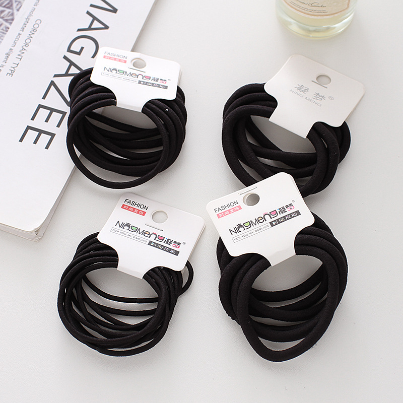 Internet Celebrity Korean High Elastic Basic Hair Ring Women‘s Hair Elastic Band Headband 2022 New Style Hair Rope Headdress