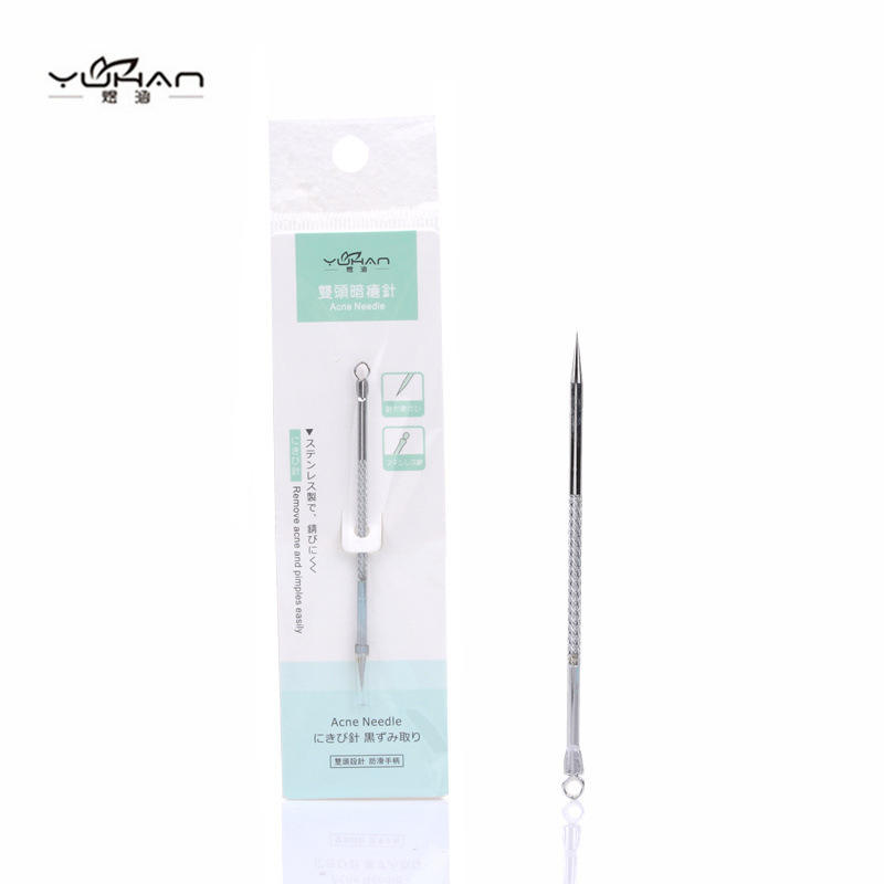 Pimple Pin Wholesale Double-Headed Stainless Steel Acne Needle Blackhead Clip Removing Pimple Needle Blackhead Removing Beauty Needle Set of Tools