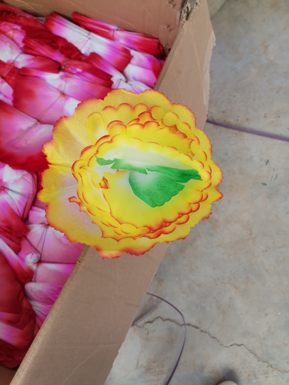 纸花花头8寸殡葬用品白事用品清明扫墓烧纸花圈寿衣纸扎纸活丧葬