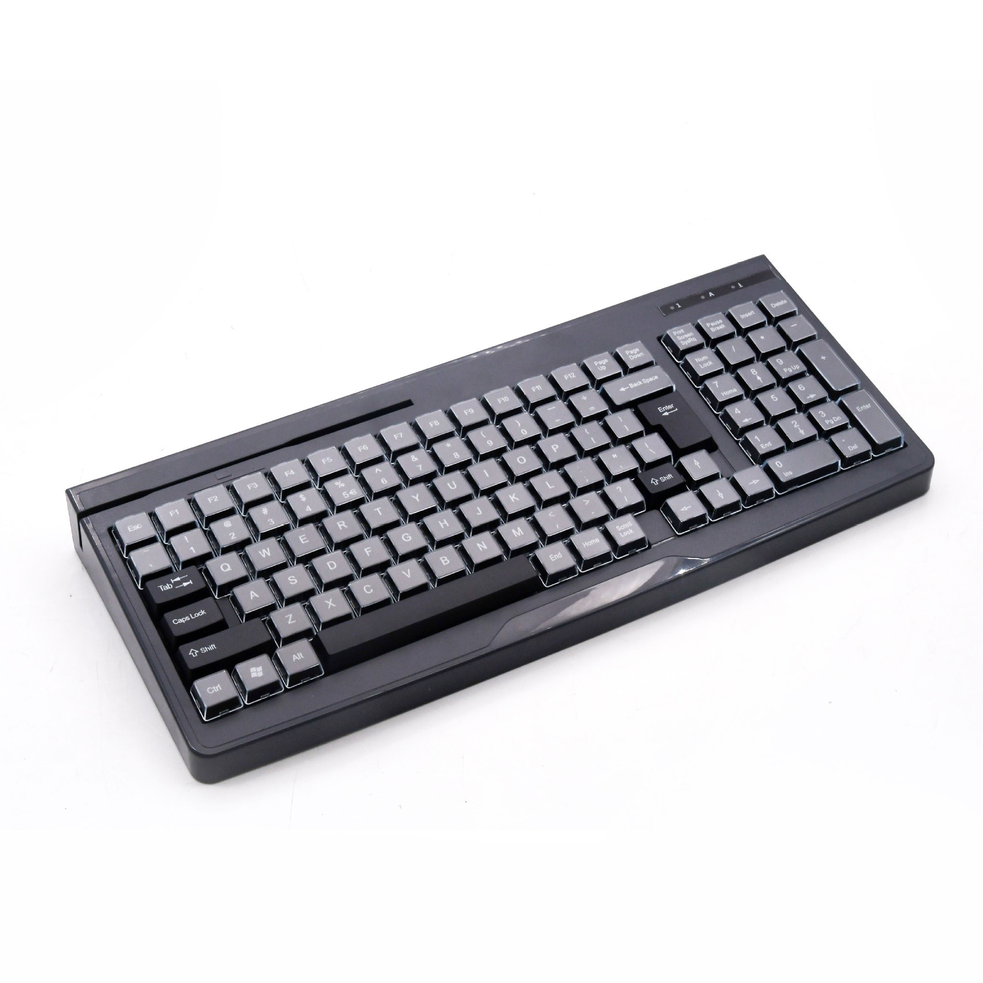 新版收银键盘全透明键帽防磨通用键盘超市pos机键盘全键帽防水