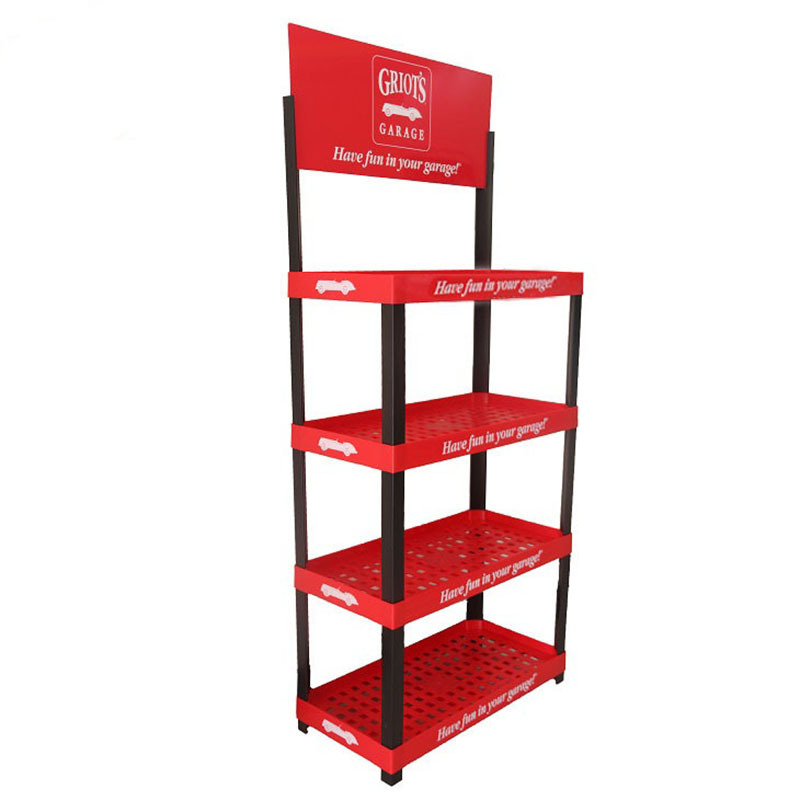 塑料陈列架 厂家定制商超牛奶饮料70x35三层架食用油注塑展示货架