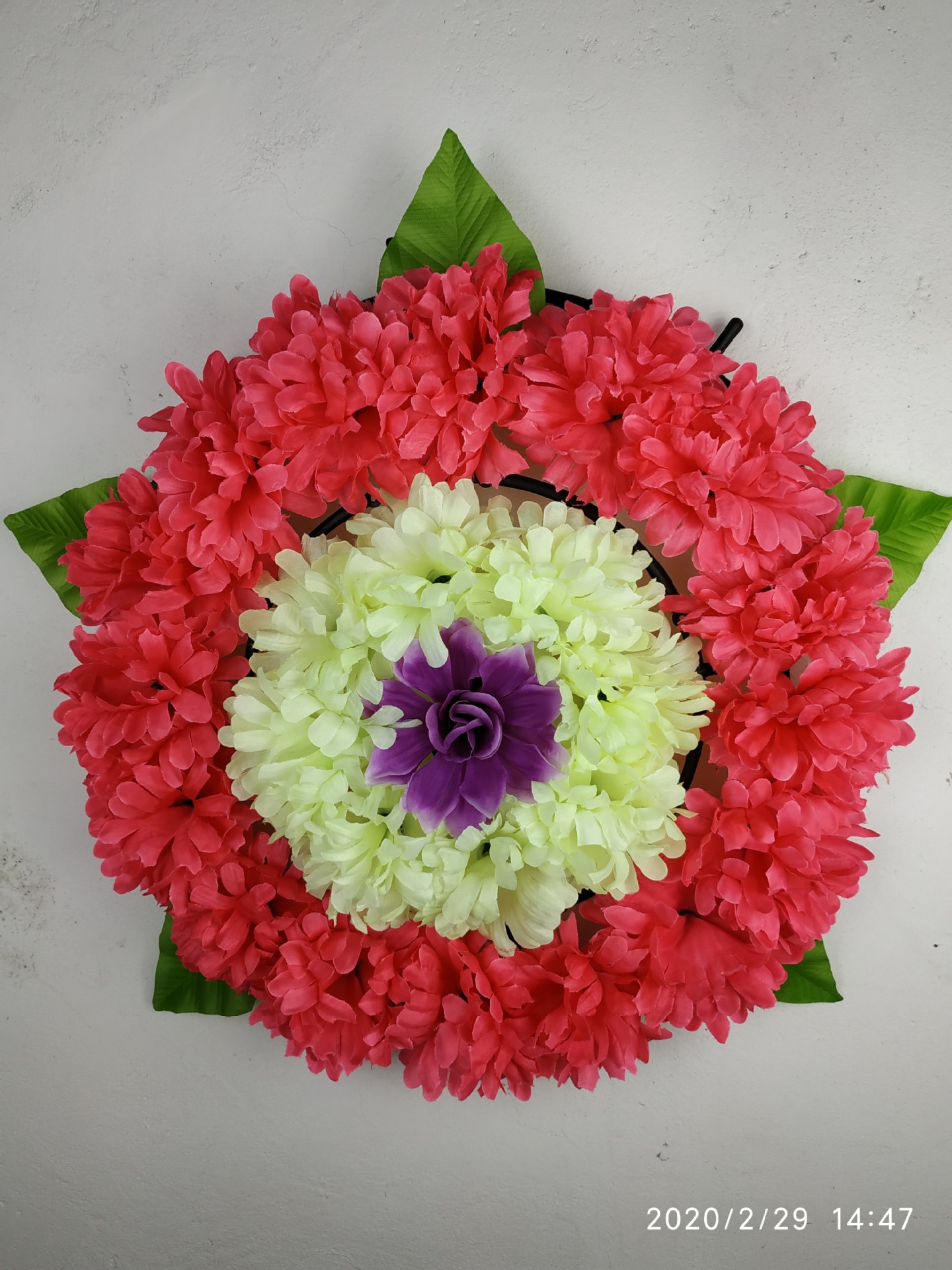 塑料架子仿真菊花绢花用品清明节上坟祭祖扫墓假花现货批发