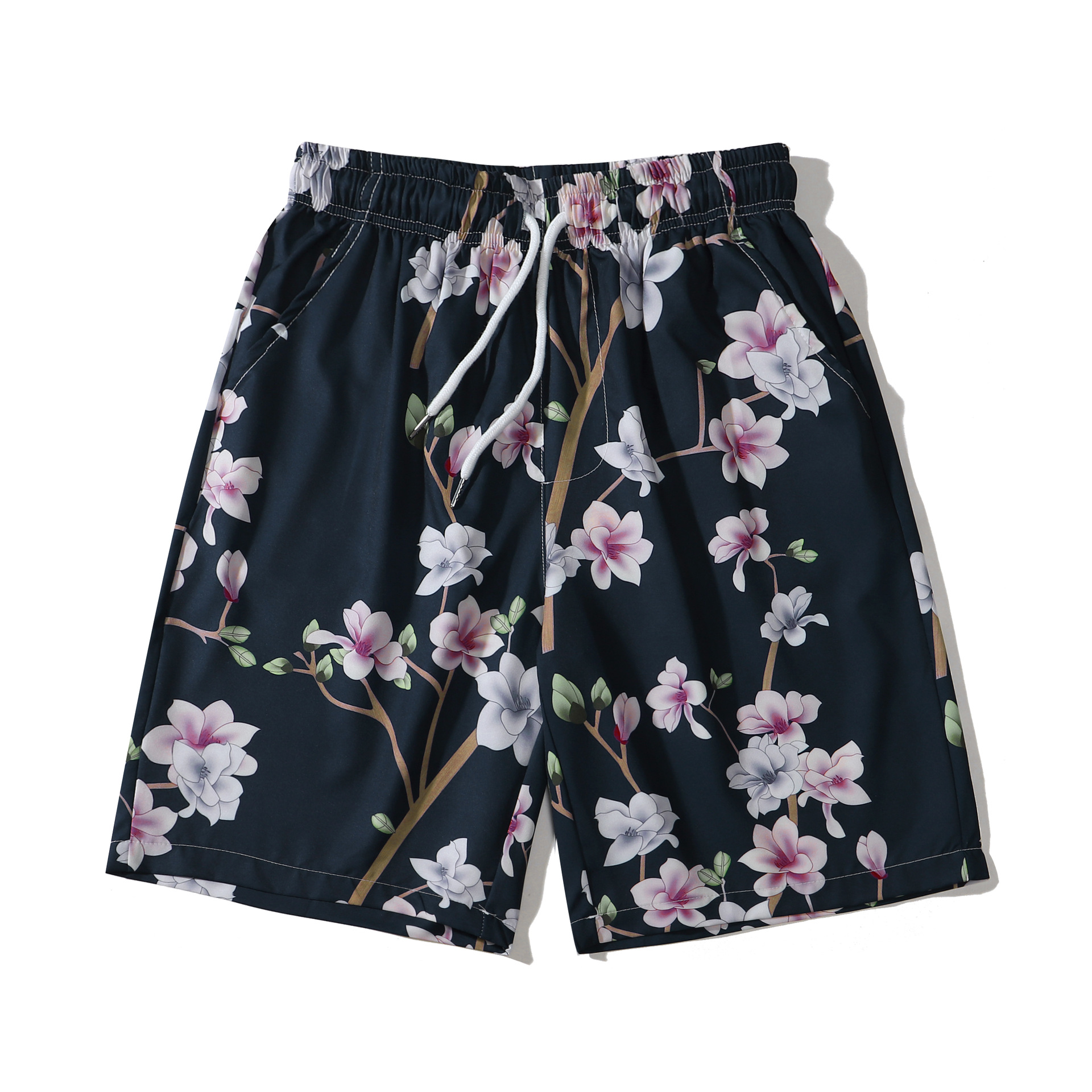 夏季花短裤男ins夏威夷情侣宽松潮牌扎染大裤衩速干五分沙滩裤潮