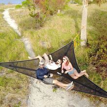 Multi Person Portable Hammock便携多人三角吊床 户外野营吊床