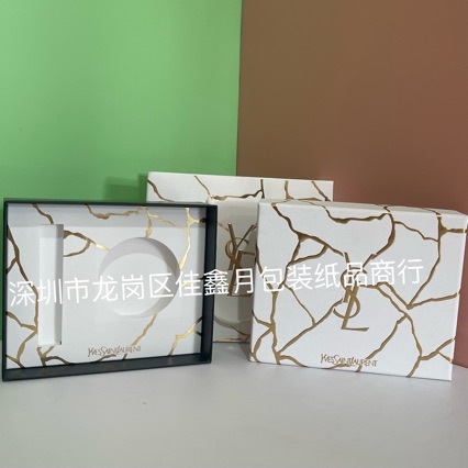 圣罗家圣诞节新款限定小金条气垫礼盒礼袋口红礼盒礼袋空盒手提袋