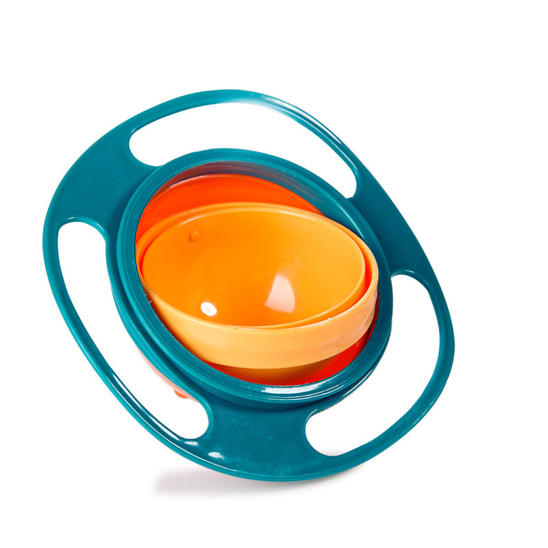 Ufo Bowl Balance Bowl 360 Degrees Rotating Non-Sprinkling Bowl Baby Bowl Children's Bowl Fun Bowl