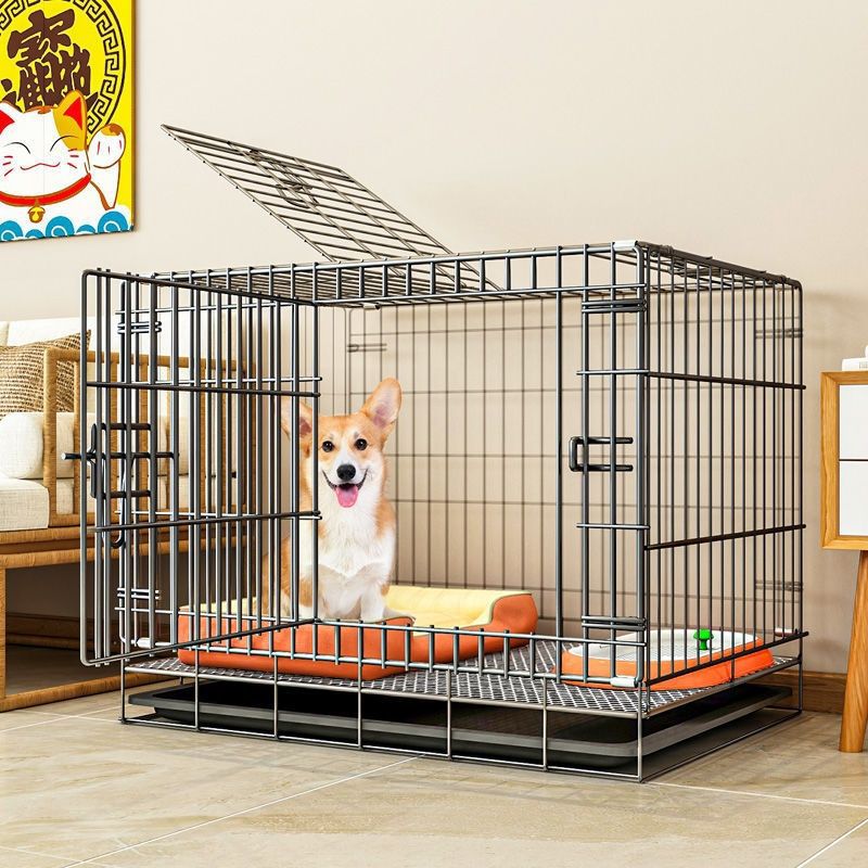 繁育狗笼狗笼子小型犬中型犬室内家用泰迪带厕所通用宠物笼子超市