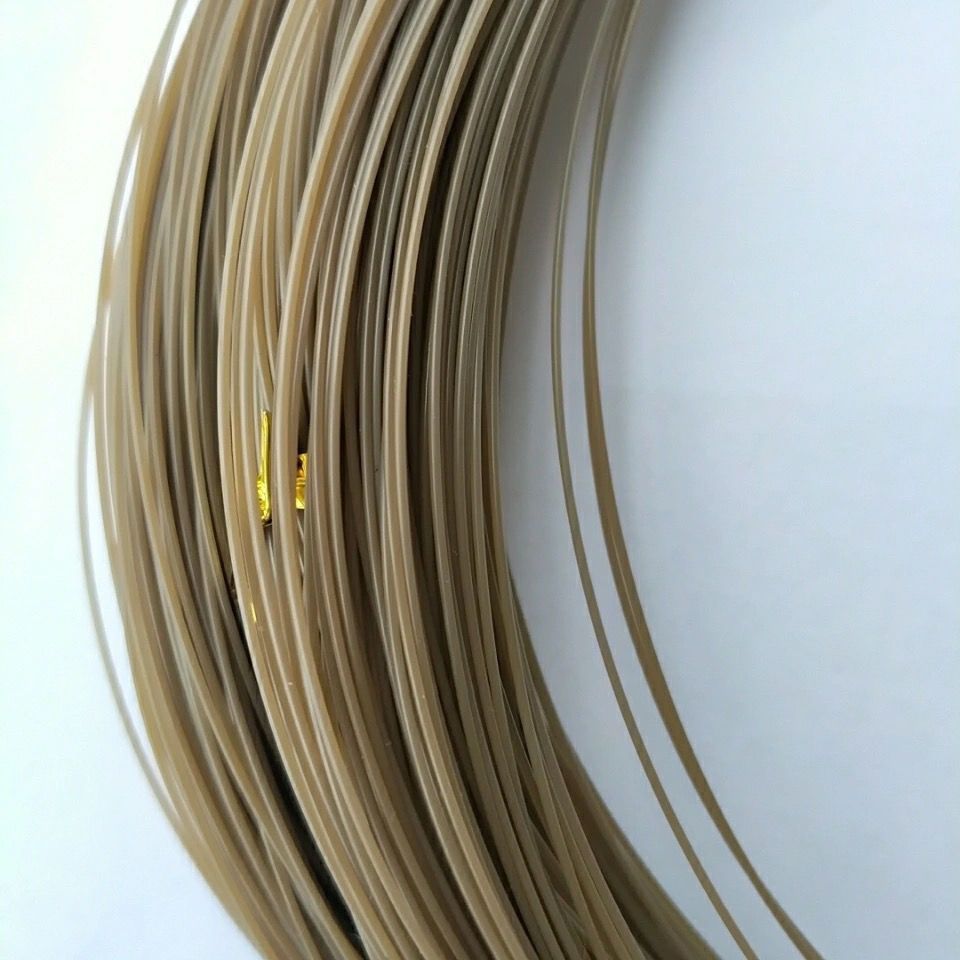 枯草色土黄色散装鱼线 编织胶丝线哑光超隐秘 硬质尼龙单丝钓鱼线