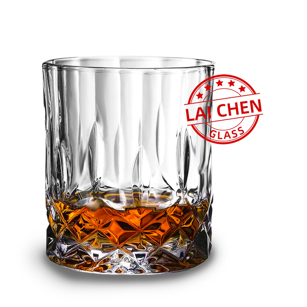 玻璃威士忌酒杯透明玻璃洋酒杯欧式家用酒吧钻石水杯
