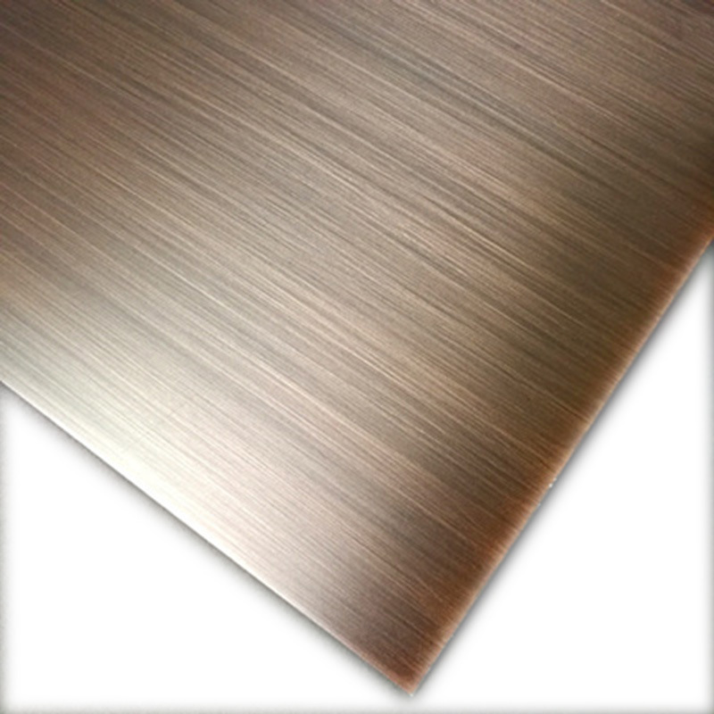 厂家直供仿古铜不锈钢板304不锈钢镀铜板切割装饰不锈钢板材可定