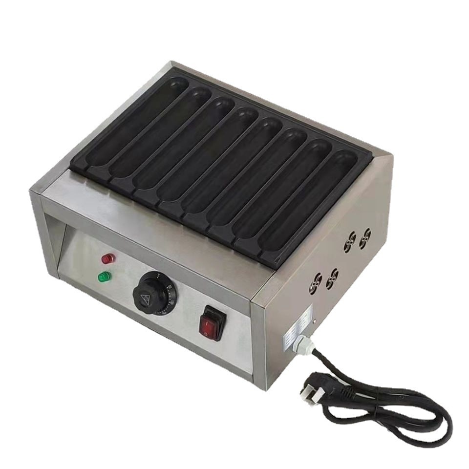 黄金脆皮烤肠机摆摊商用燃气新款夜市烤淀粉肠机手工自动烤热狗炉